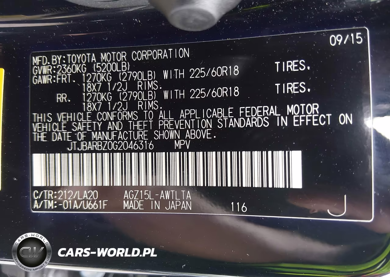 2016 Lexus Nx 200T VIN:JTJBARBZ0G2046316 - 9