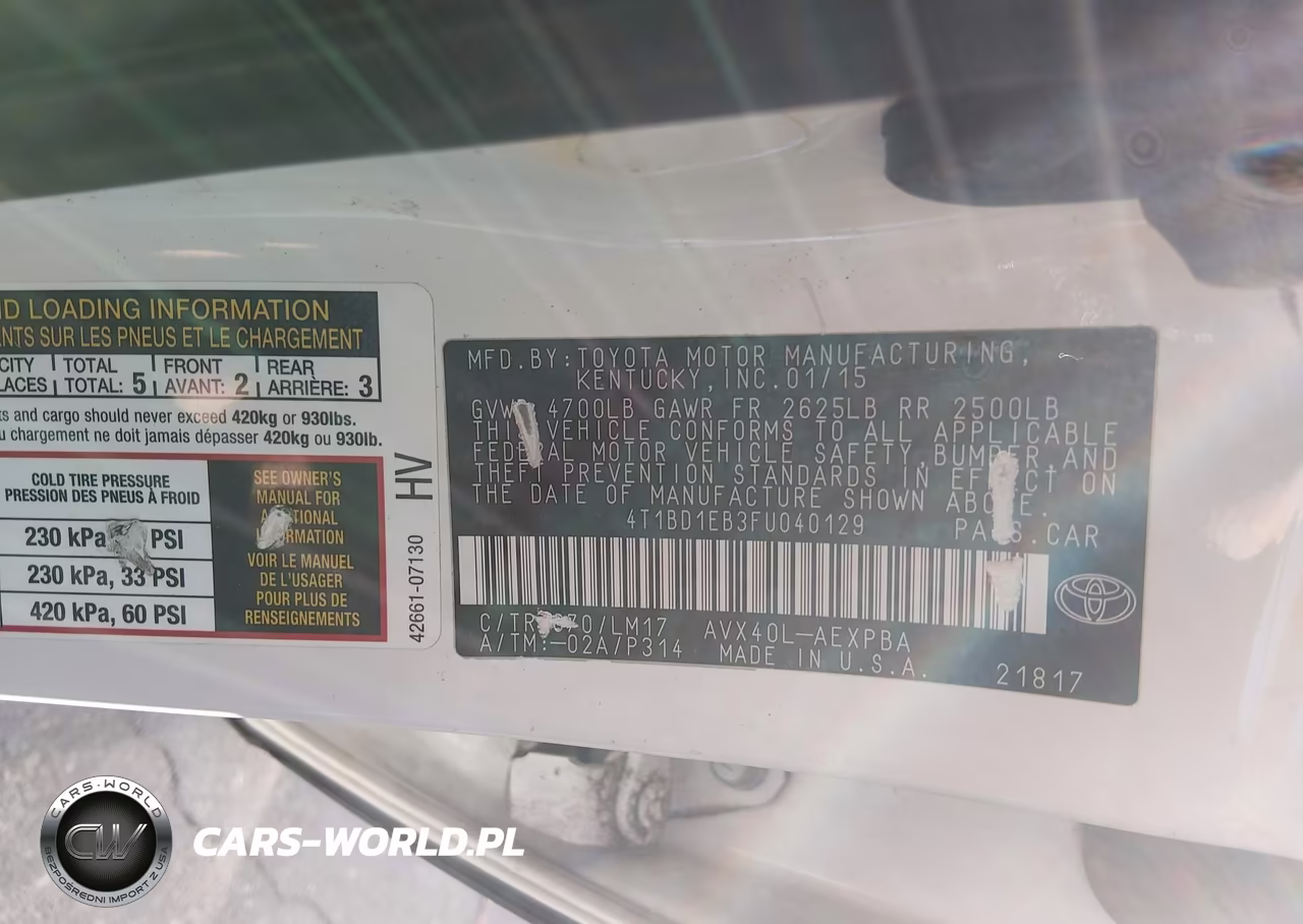 2015 Toyota Avalon Hybrid Limited VIN:4T1BD1EB3FU040129 - 9