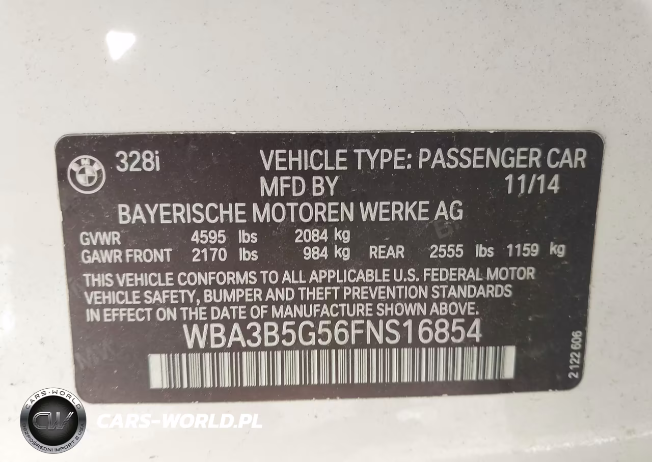 2015 BMW 328I xDrive VIN:WBA3B5G56FNS16854 - 9