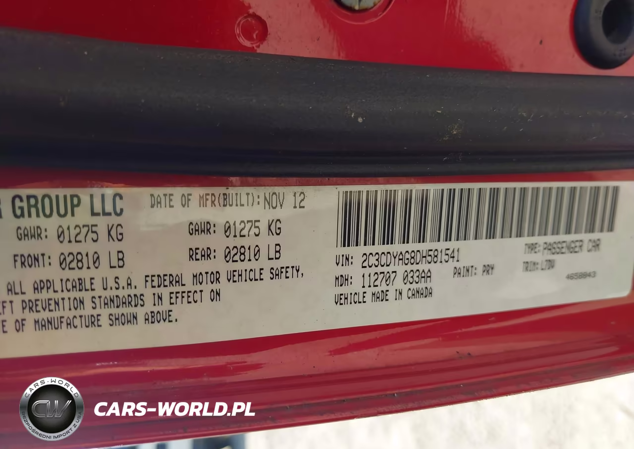 2013 Dodge Challenger Sxt VIN:2C3CDYAG8DH581541 - 9