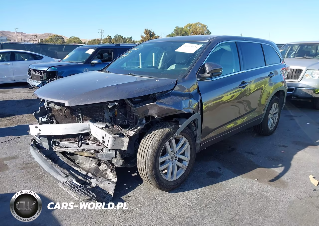 2016 Toyota Highlander Le VIN:5TDZARFH3GS020661 - 2