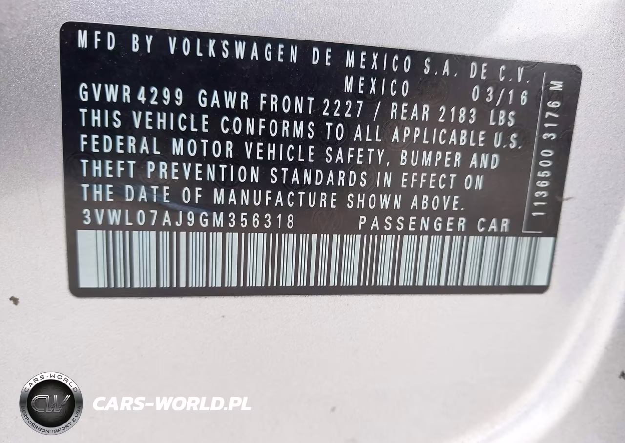 2016 Volkswagen Jetta 1.8T Sel VIN:3VWL07AJ9GM356318 - 9
