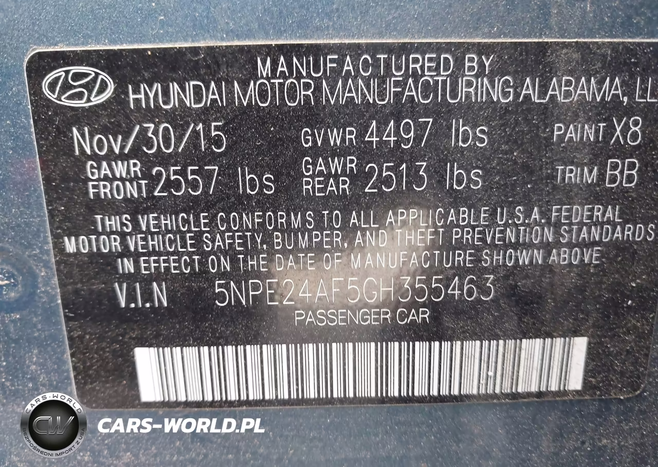 2016 Hyundai Sonata Se VIN:5NPE24AF5GH355463 - 9