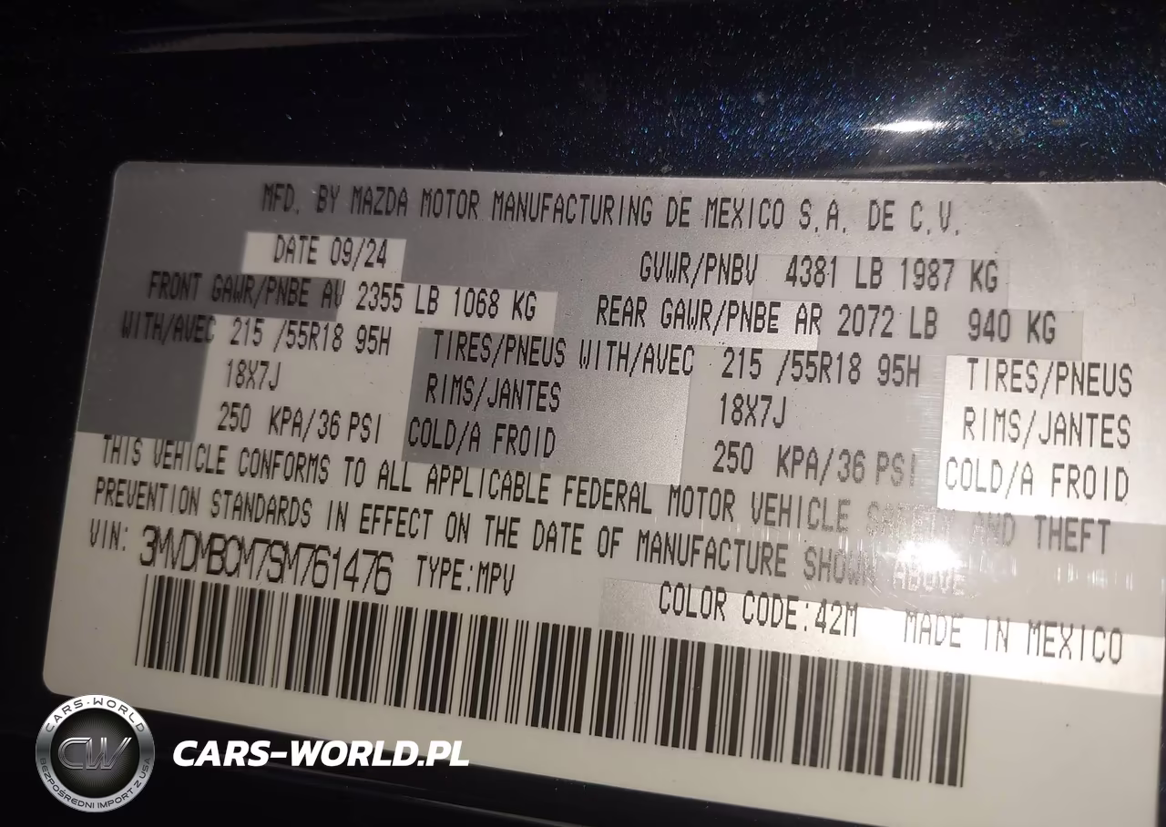 2025 Mazda Cx-30 2.5 S Preferred Package VIN:3MVDMBCM7SM761476 - 9