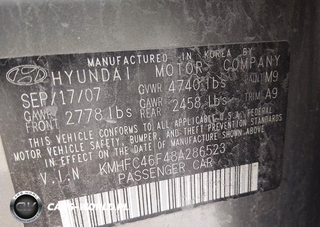 2008 Hyundai Azera Limited VIN:KMHFC46F48A286523 - 9