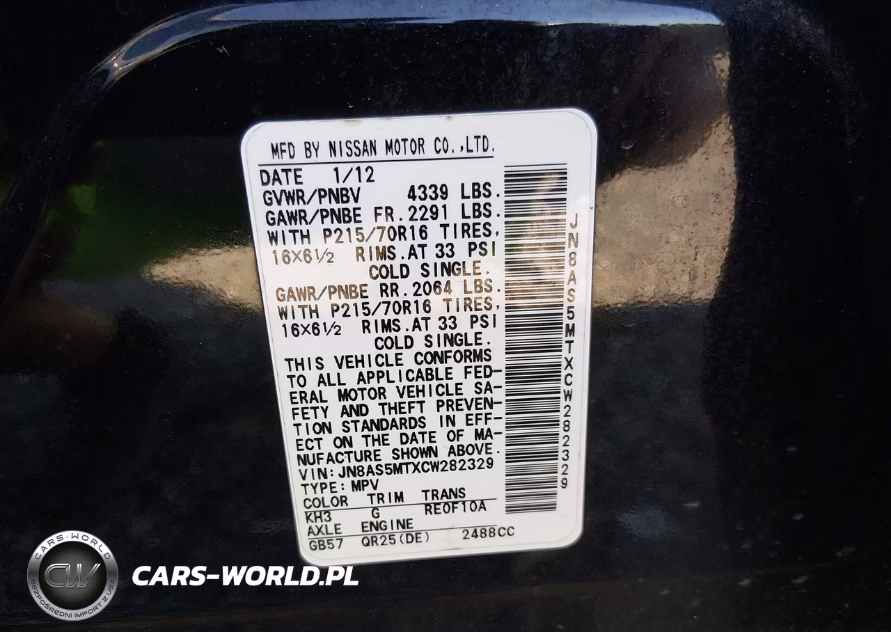 2012 Nissan Rogue S VIN:JN8AS5MTXCW282329 - 9
