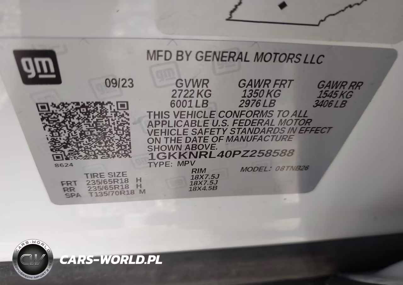 2023 GMC Acadia Awd Sle VIN:1GKKNRL40PZ258588 - 9