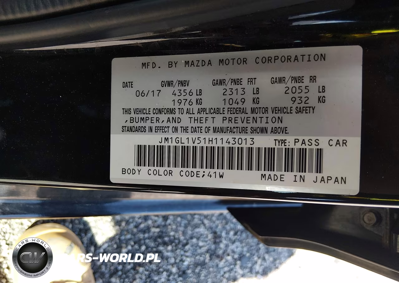2017 Mazda Mazda6 Touring VIN:JM1GL1V51H1143013 - 9