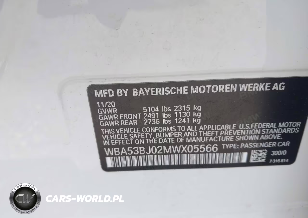 2021 BMW 540I VIN:WBA53BJ02MWX05566 - 9