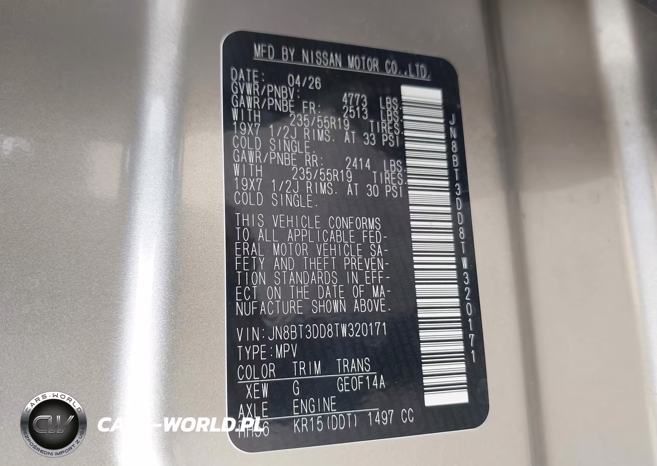 2026 Nissan Rogue Platinum VIN:JN8BT3DD8TW320171 - 9