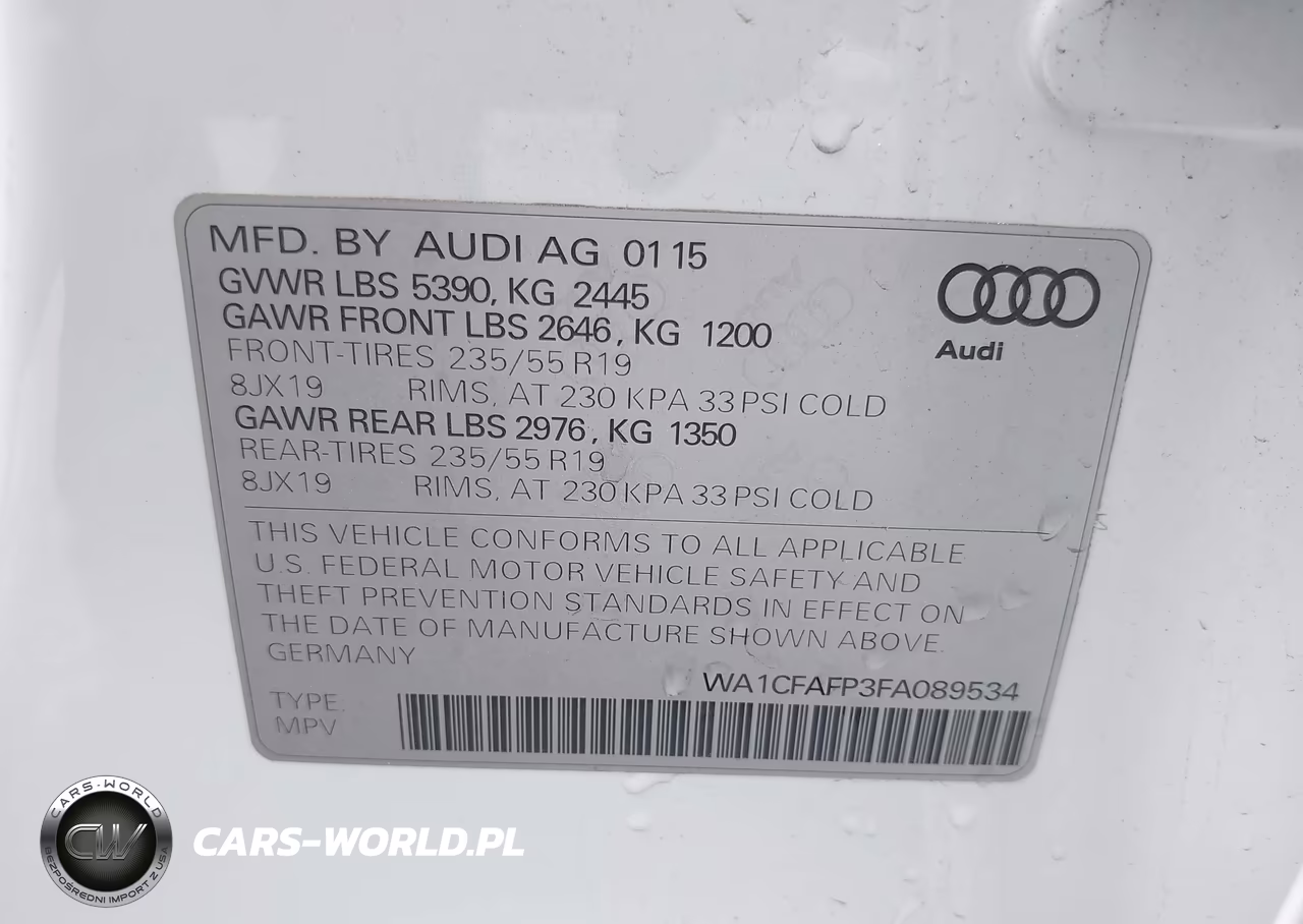 2015 Audi Q5 2.0T Premium VIN:WA1CFAFP3FA089534 - 9