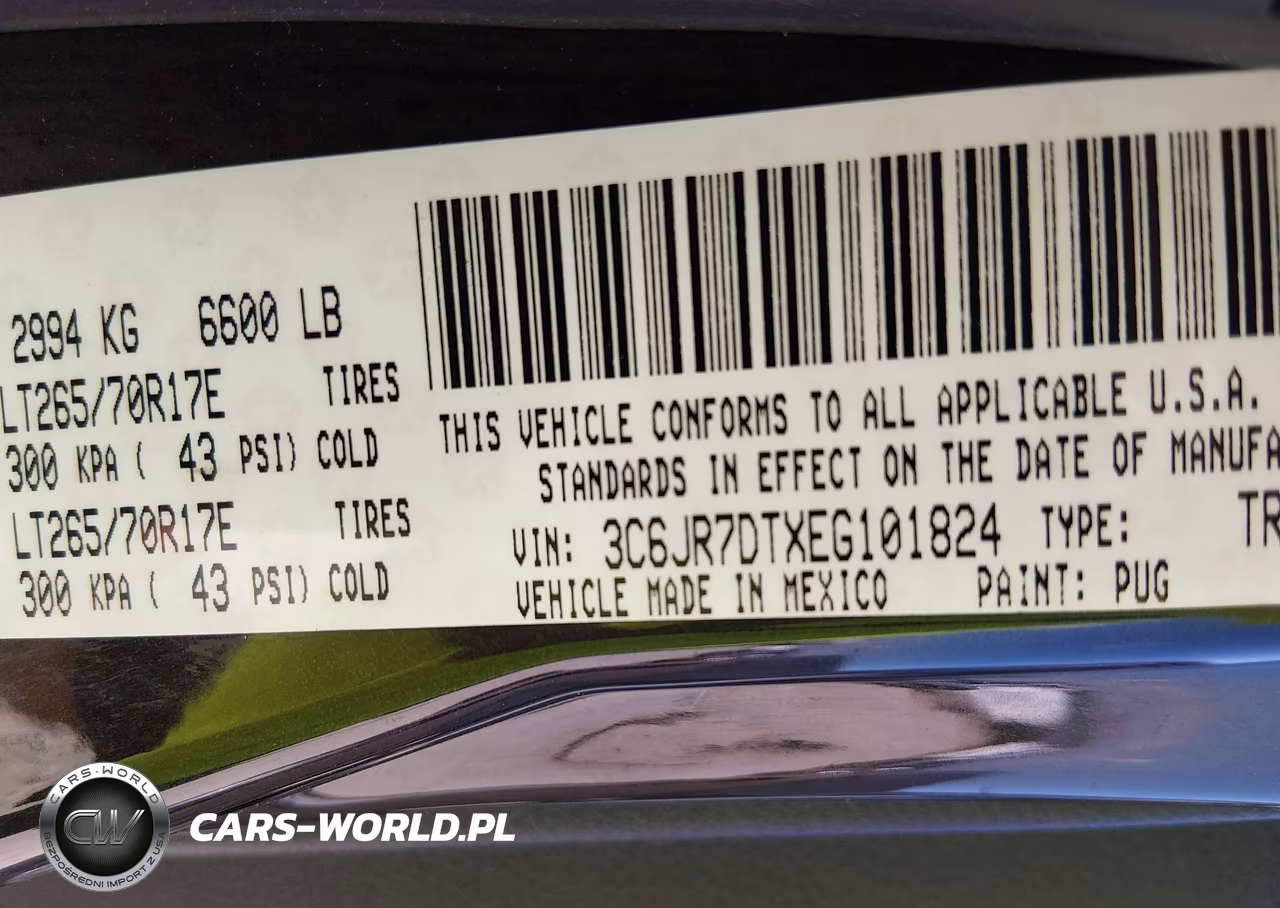 2014 Ram 1500 Tradesman VIN:3C6JR7DTXEG101824 - 9