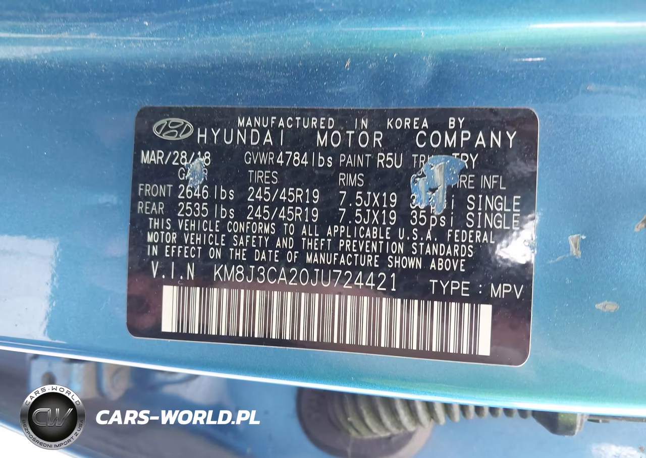 2018 Hyundai Tucson Value VIN:KM8J3CA20JU724421 - 9