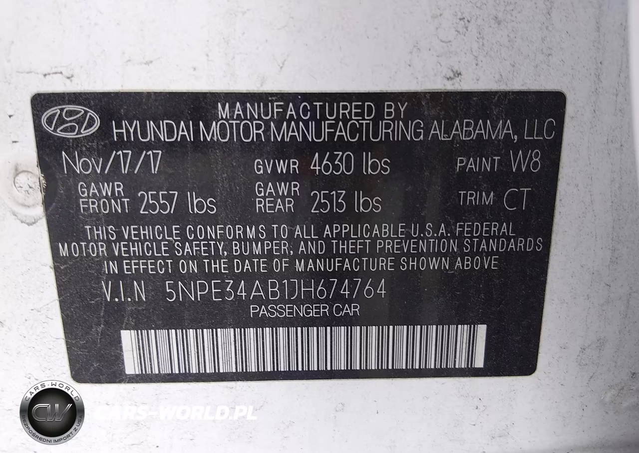 2018 Hyundai Sonata Sport 2.0T VIN:5NPE34AB1JH674764 - 9