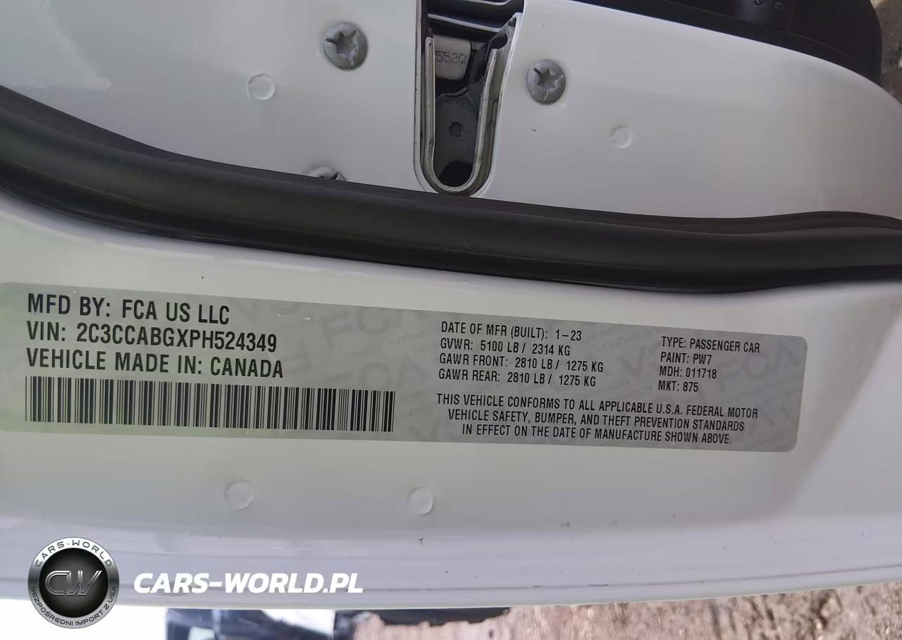 2023 Chrysler 300 300S VIN:2C3CCABGXPH524349 - 9