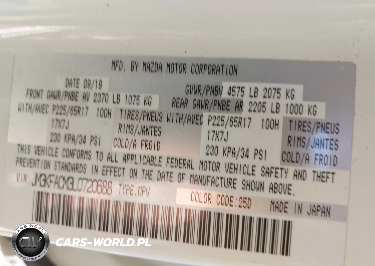 2020 Mazda Cx-5 Touring VIN:JM3KFACM3L0720688 - 9