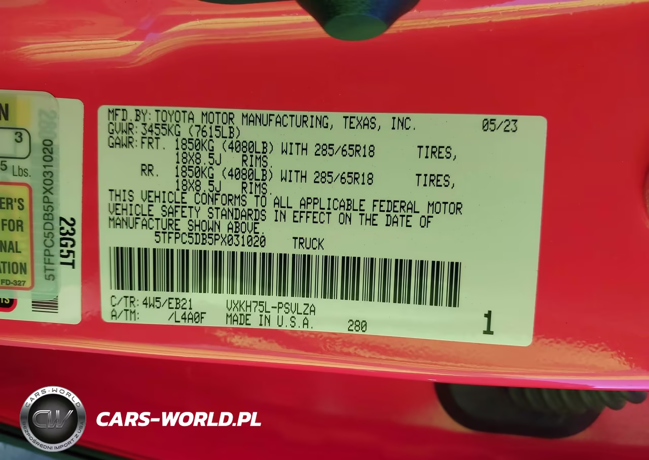 2023 Toyota Tundra Crewmax Limited-Crewmax Trd Pro VIN:5TFPC5DB5PX031020 - 9