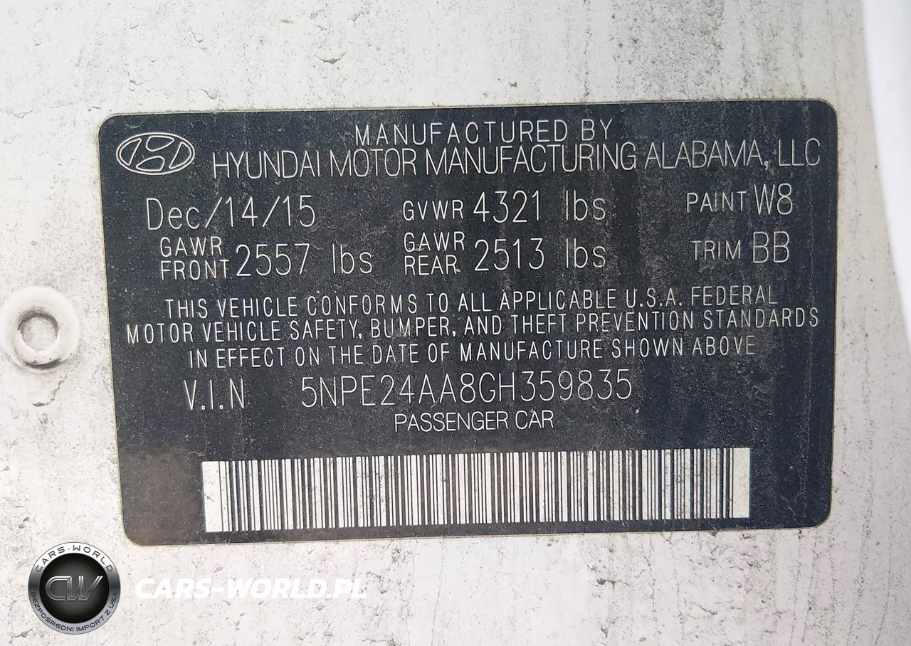 2016 Hyundai Sonata Eco VIN:5NPE24AA8GH359835 - 9