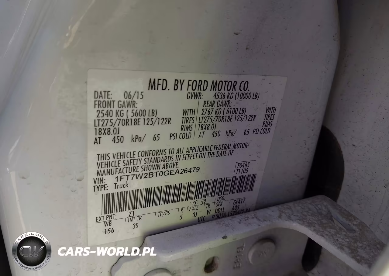 2016 Ford F-250 Xlt VIN:1FT7W2BT0GEA26479 - 8