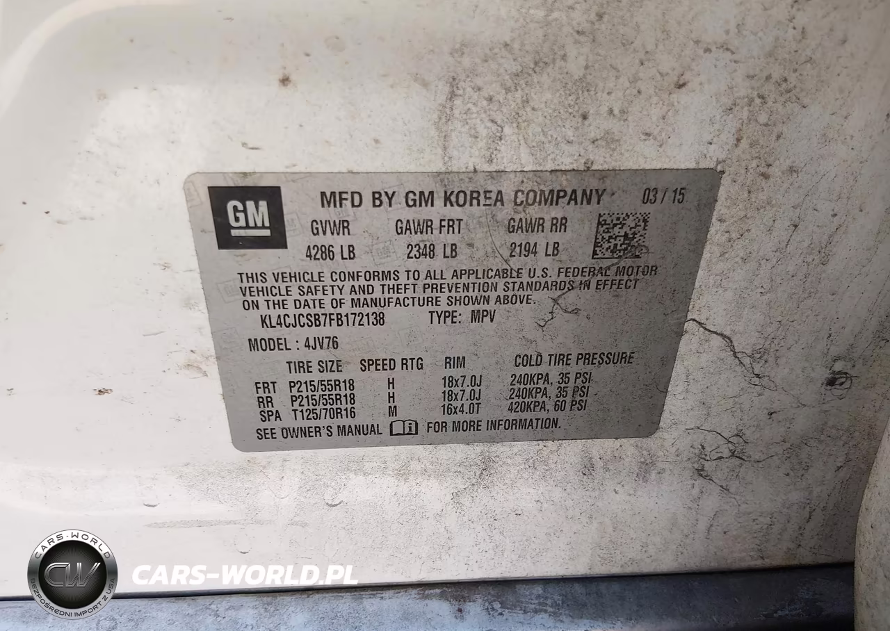 2015 Buick Encore Leather VIN:KL4CJCSB7FB172138 - 9