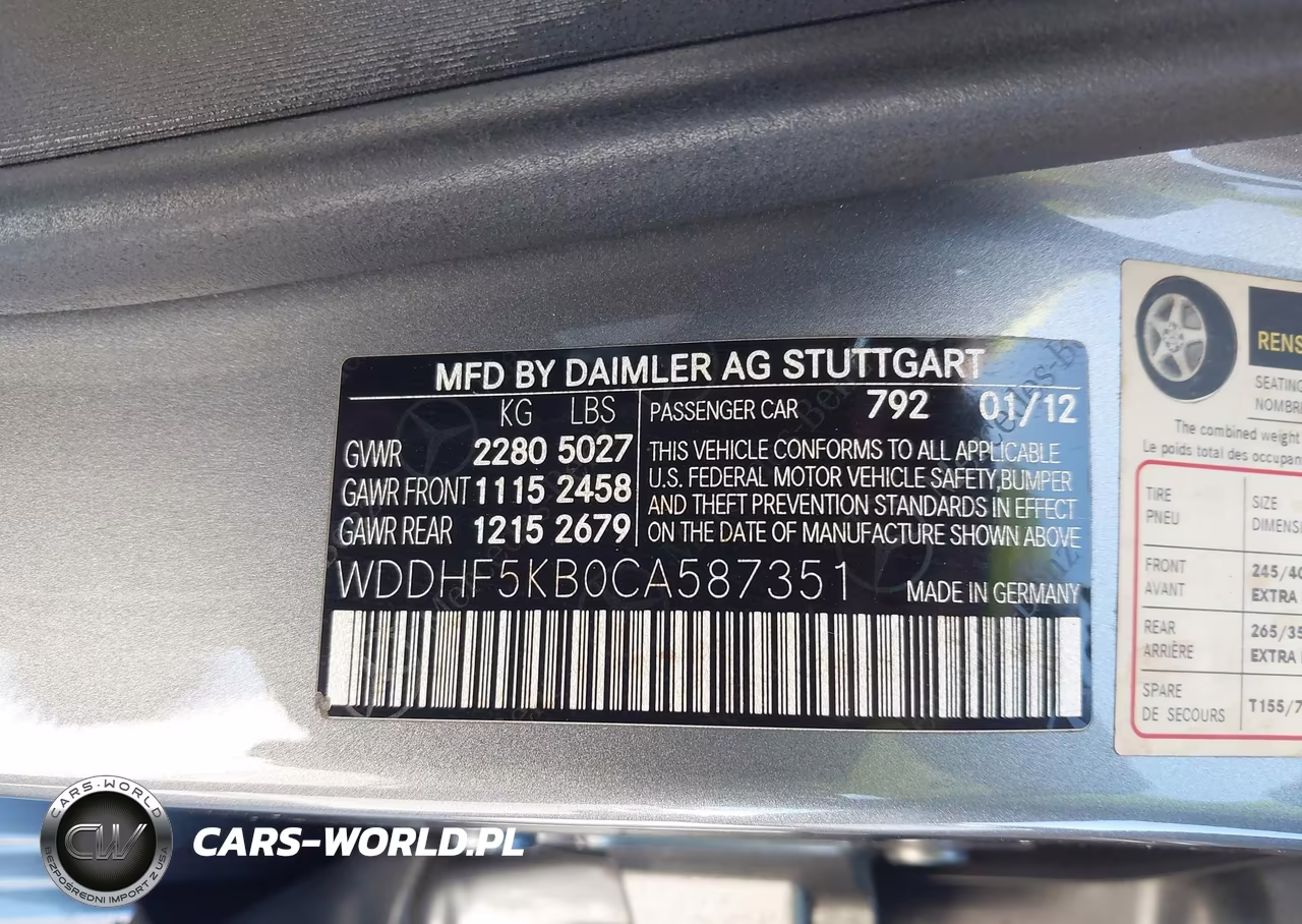 2012 Mercedes-Benz E 350 VIN:WDDHF5KB0CA587351 - 9