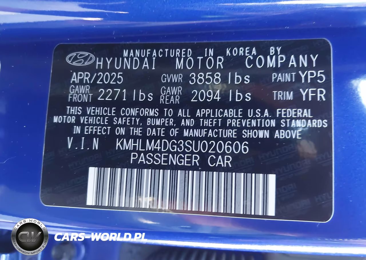 2025 Hyundai Elantra Sel Sport VIN:KMHLM4DG3SU020606 - 9