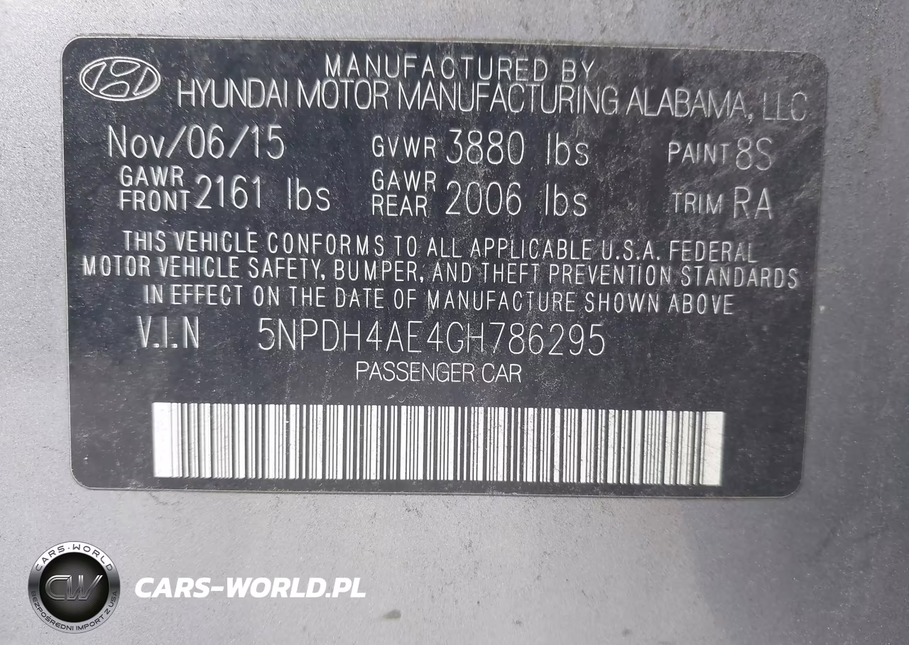 2016 Hyundai Elantra Se VIN:5NPDH4AE4GH786295 - 9