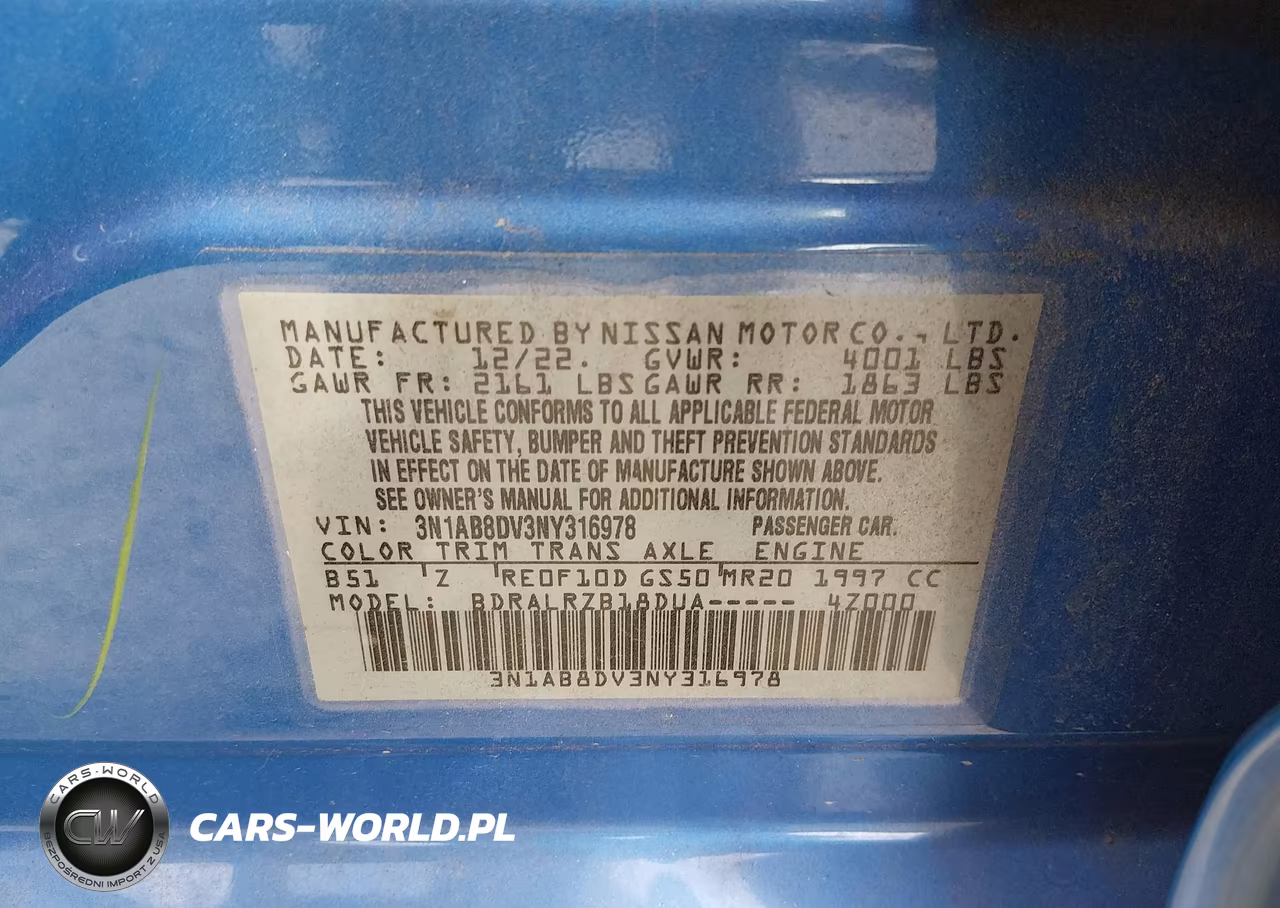 2022 Nissan Sentra Sr Xtronic Cvt VIN:3N1AB8DV3NY316978 - 9