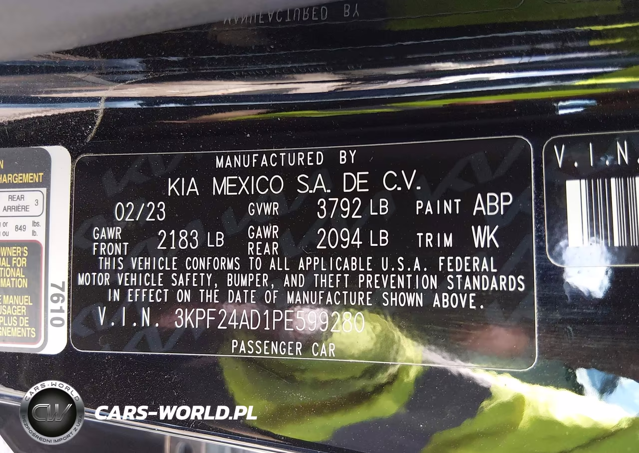 2023 Kia Forte Lxs VIN:3KPF24AD1PE599280 - 9