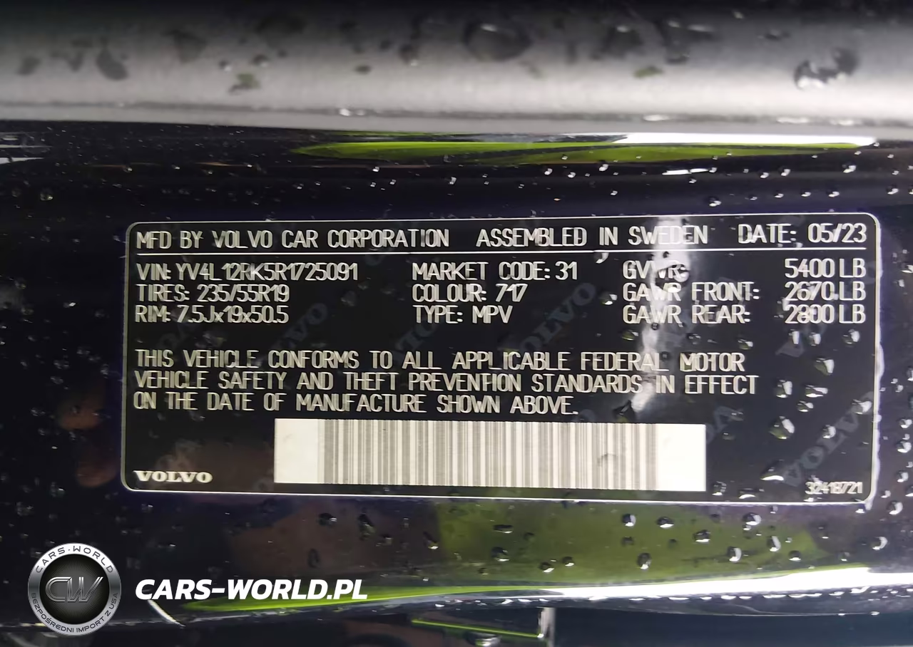 2024 Volvo Xc60 B5 Core Dark Theme VIN:YV4L12RK5R1725091 - 9