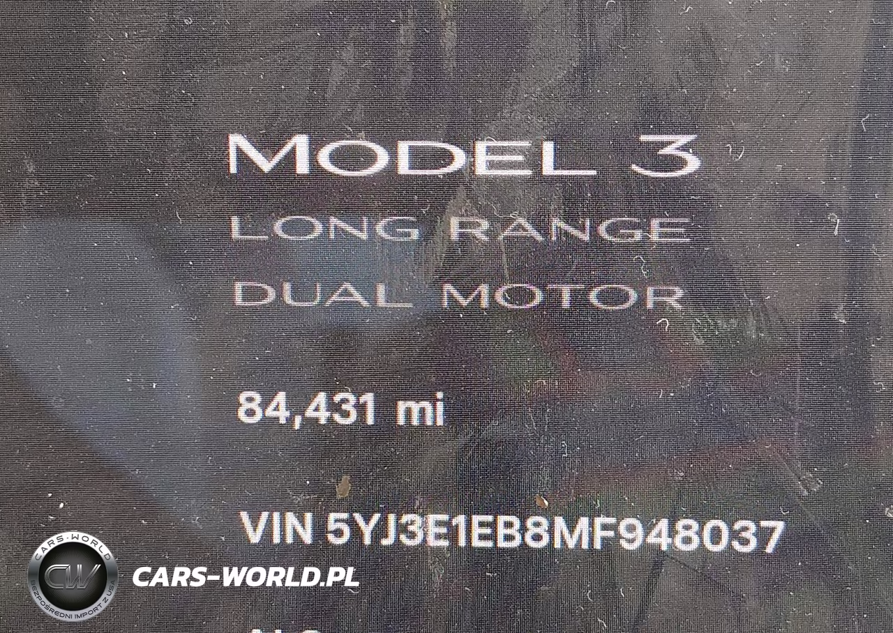2021 Tesla Model 3 Long Range Dual Motor All-Wheel Drive VIN:5YJ3E1EB8MF948037 - 13