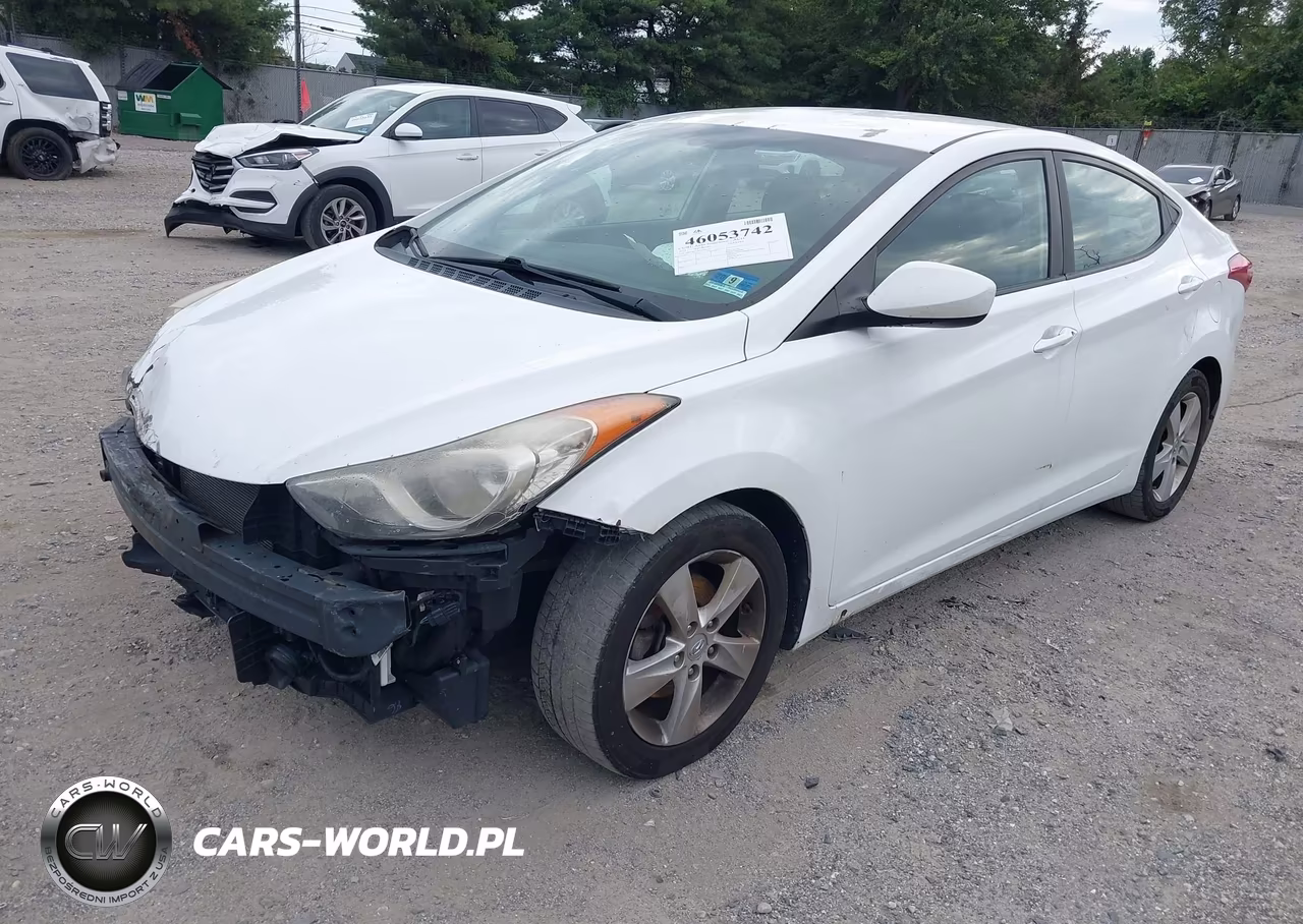 2013 Hyundai Elantra Gls VIN:5NPDH4AE6DH451115 - 2