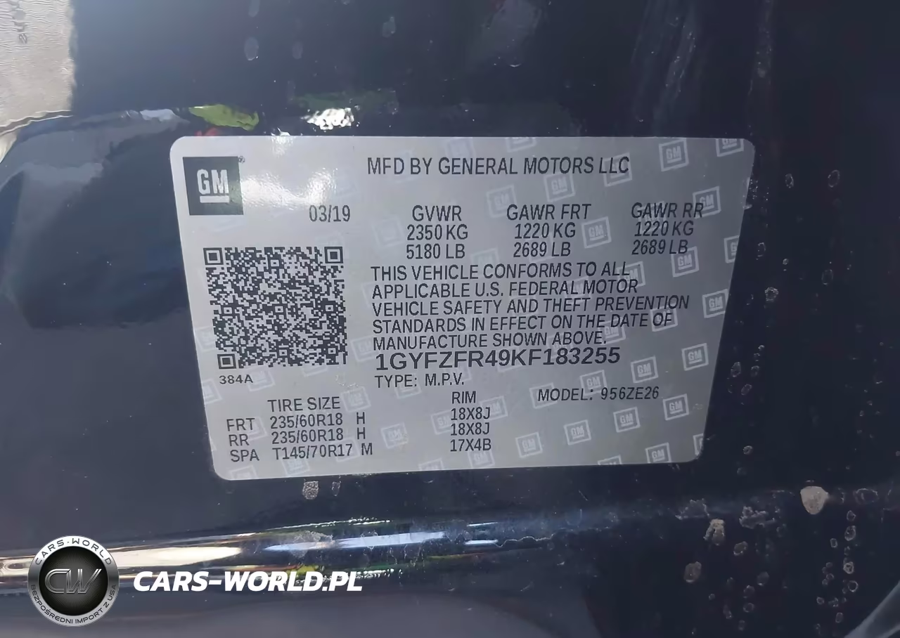 2019 Cadillac Xt4 Sport VIN:1GYFZFR49KF183255 - 9