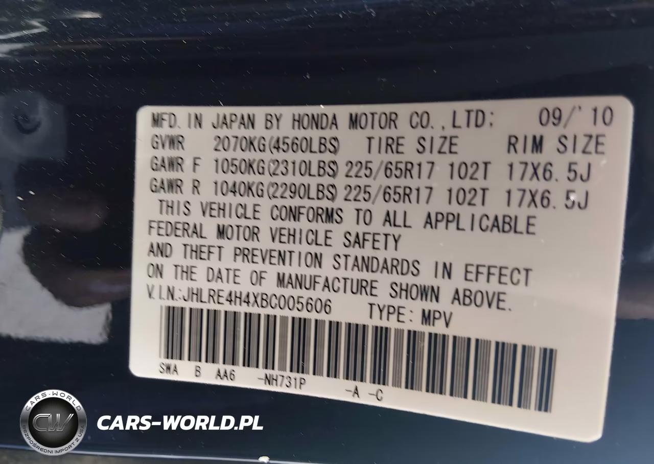 2011 Honda Cr-V Se VIN:JHLRE4H4XBC005606 - 11