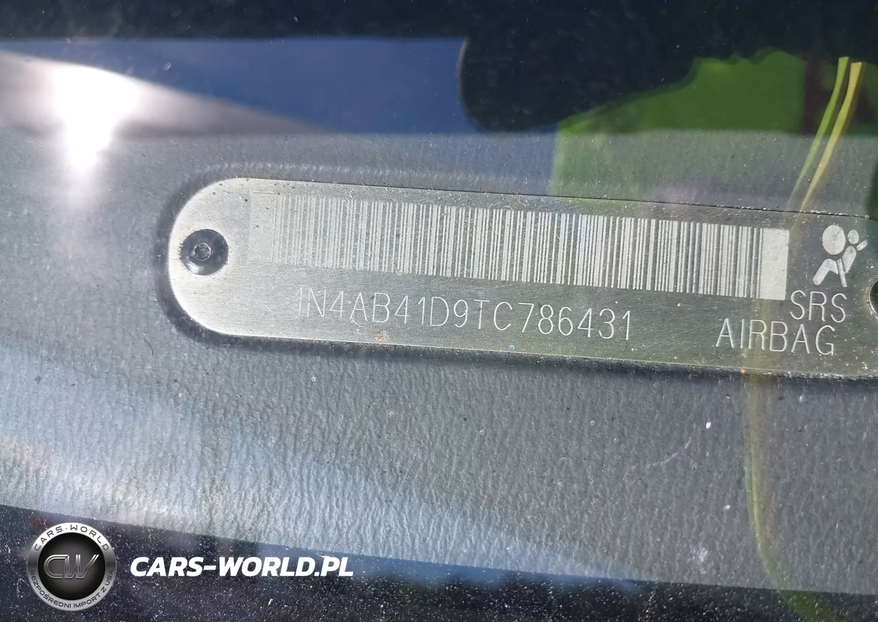 1996 Nissan Sentra E-Xe-Gxe-Gle VIN:1N4AB41D9TC786431 - 9