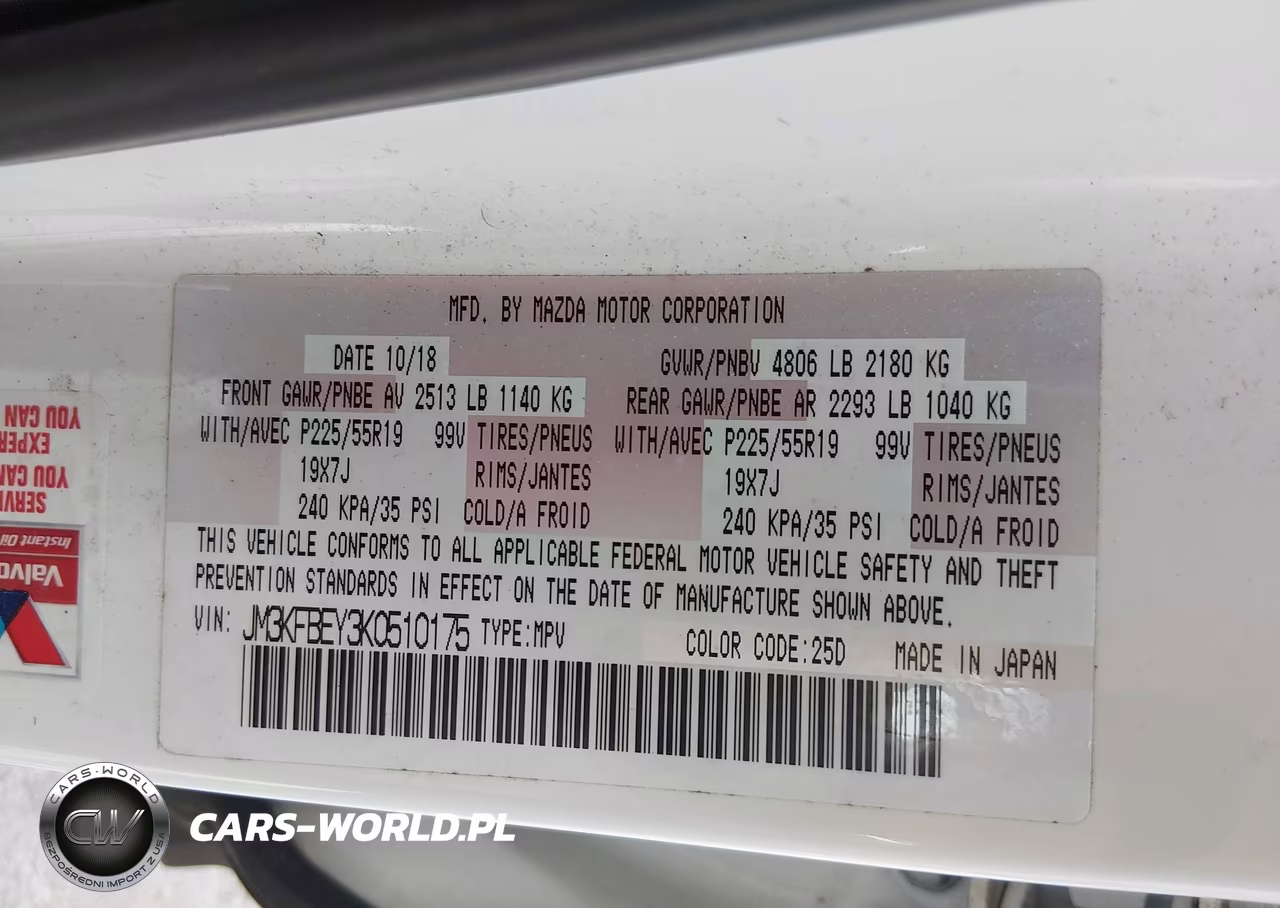 2019 Mazda Cx-5 Signature VIN:JM3KFBEY3K0510175 - 9