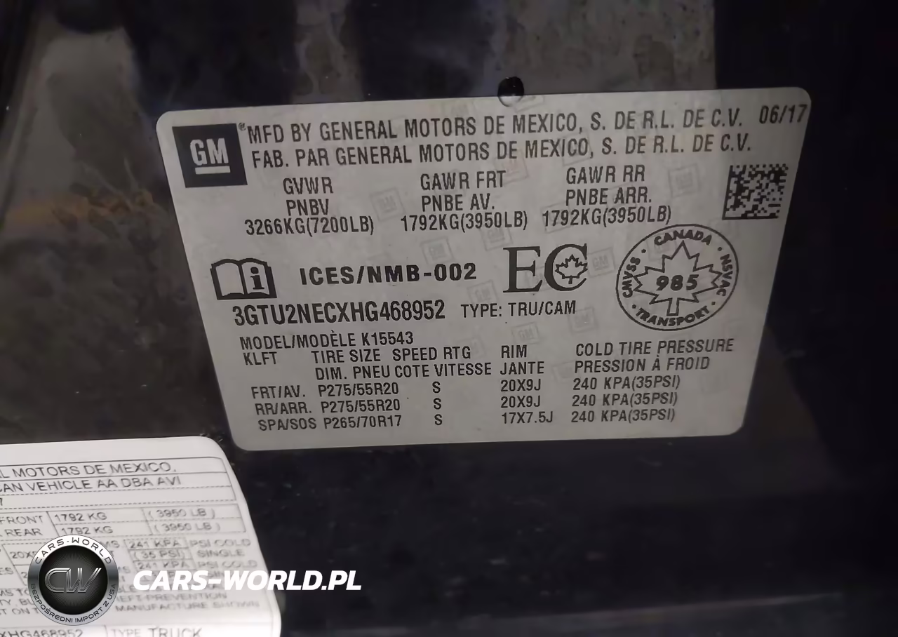2017 GMC Sierra 1500 Slt VIN:3GTU2NECXHG468952 - 9