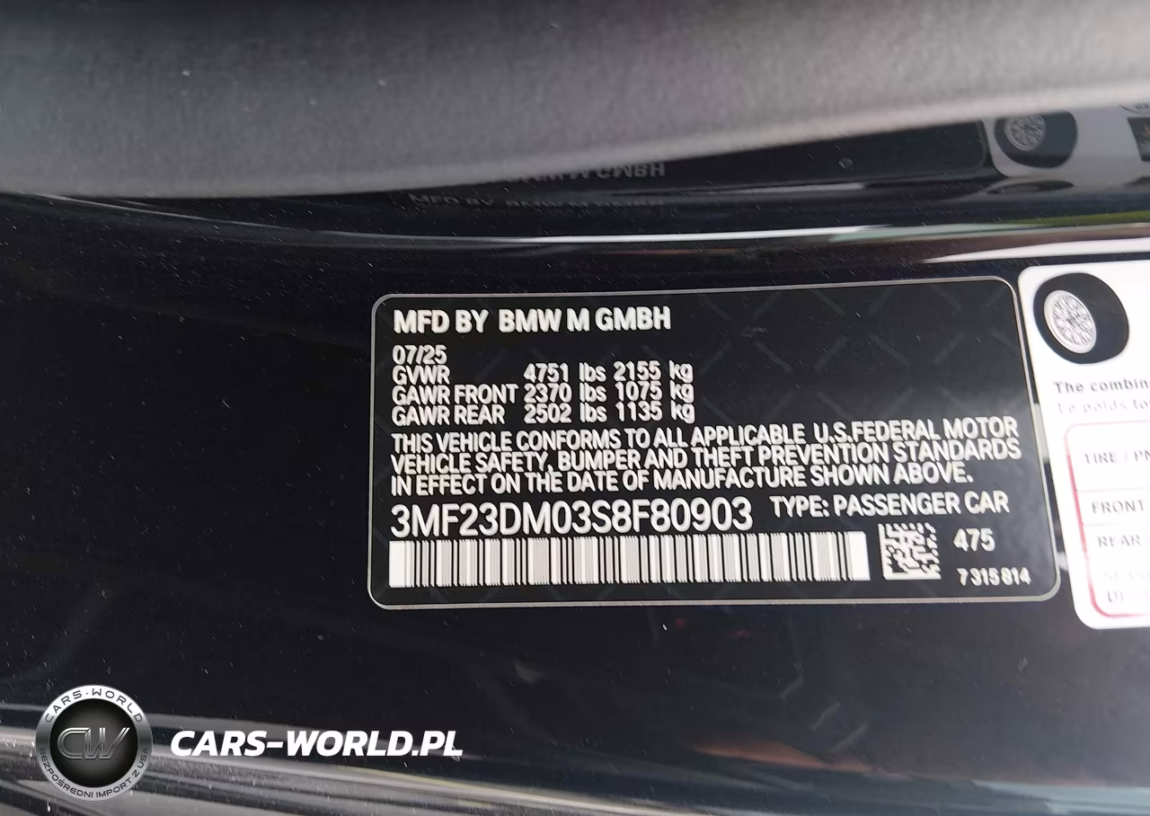 2025 BMW M2 VIN:3MF23DM03S8F80903 - 9
