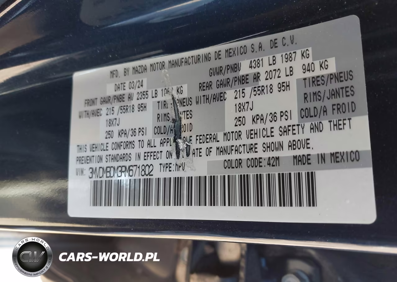 2024 Mazda Cx-30 2.5 S Premium Package VIN:3MVDMBDM3RM671802 - 9