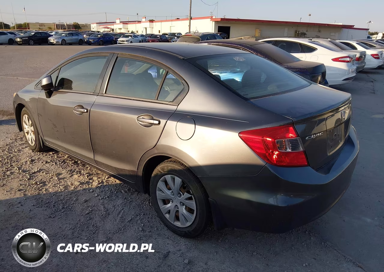 2012 Honda Civic Lx VIN:2HGFB2F54CH314674 - 3