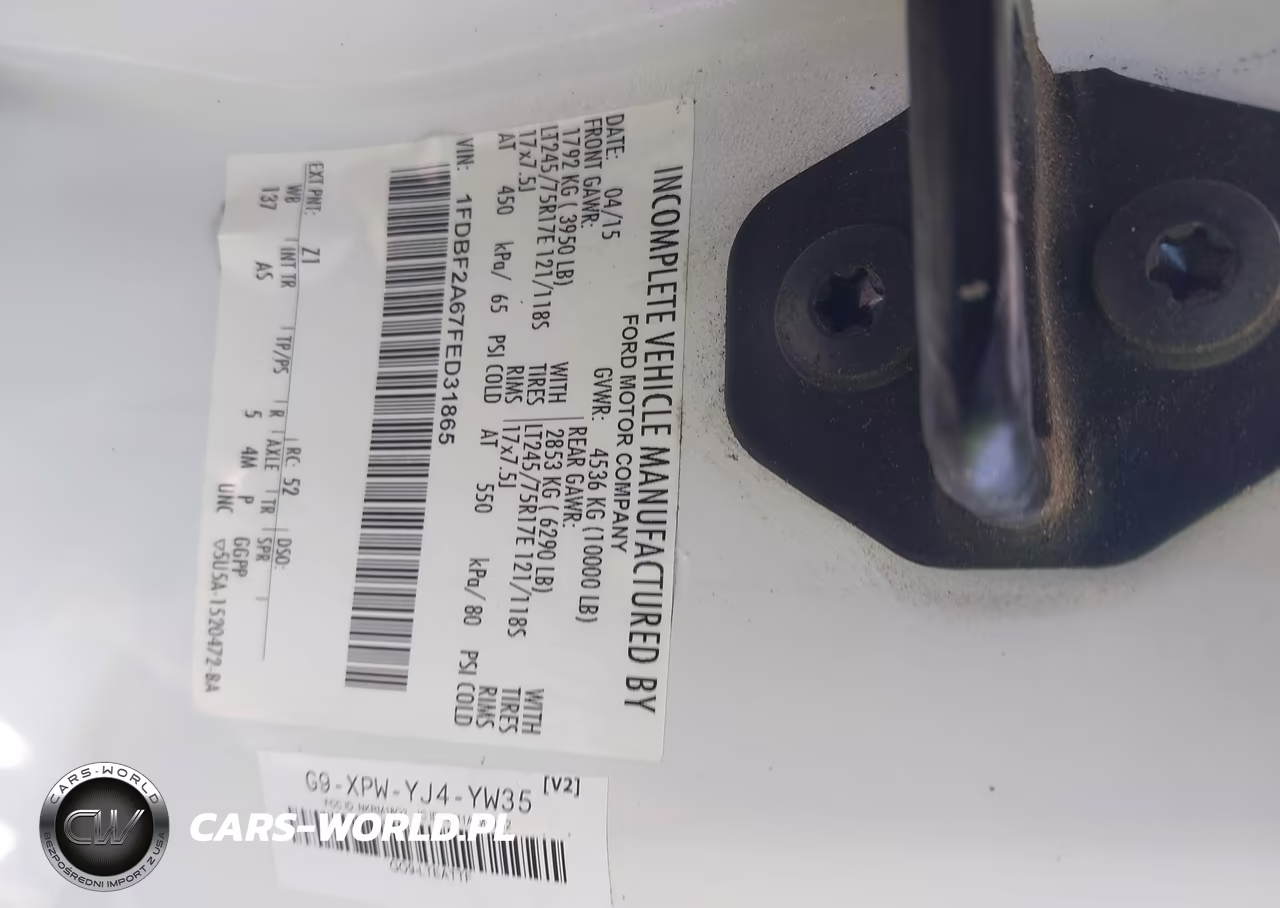 2015 Ford F-250 Xl VIN:1FDBF2A67FED31865 - 9
