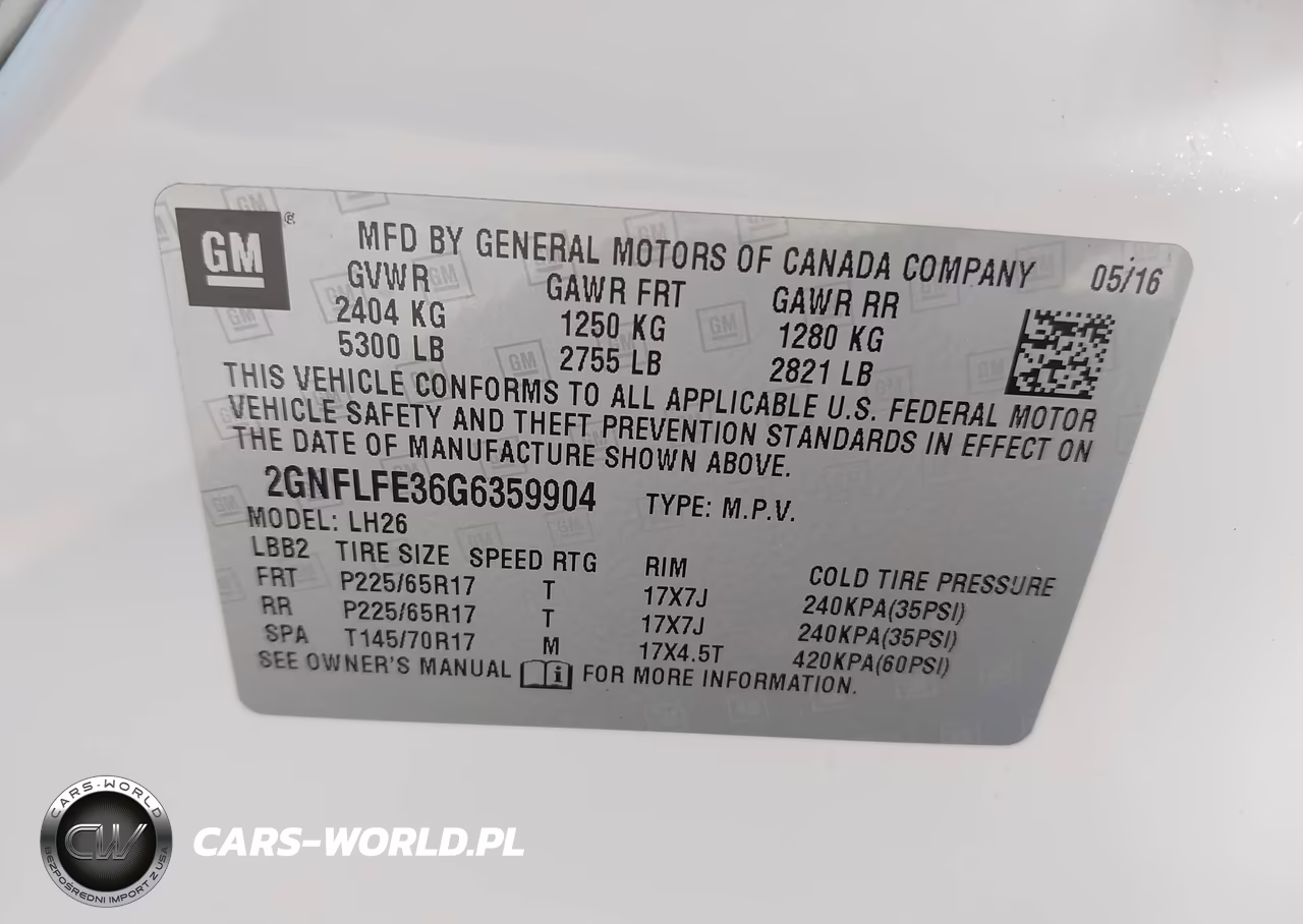 2016 Chevrolet Equinox Lt VIN:2GNFLFE36G6359904 - 9