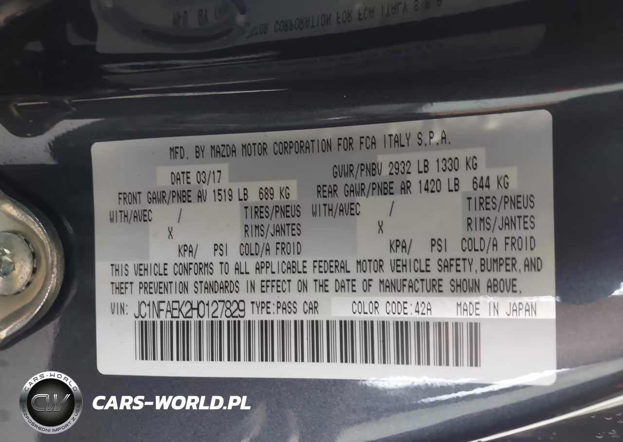 2017 Fiat 124 Spider Classica VIN:JC1NFAEK2H0127829 - 9