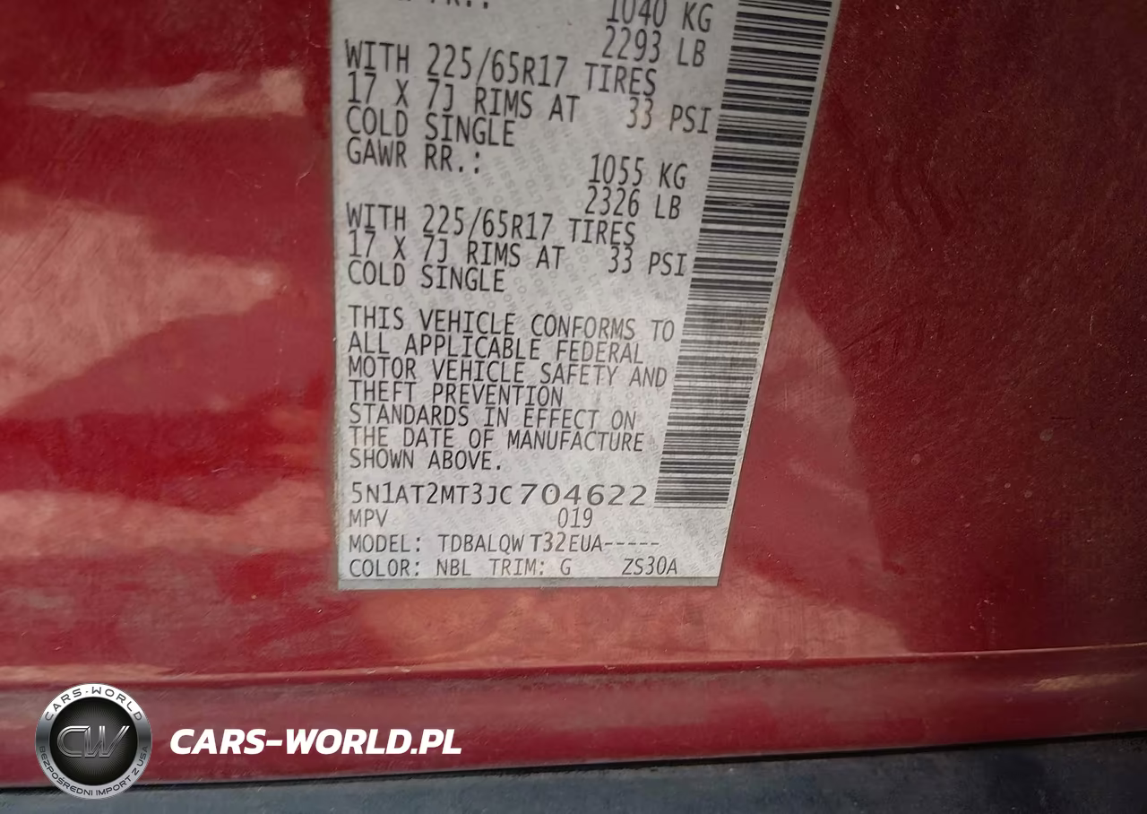 2018 Nissan Rogue Sv VIN:5N1AT2MT3JC704622 - 9