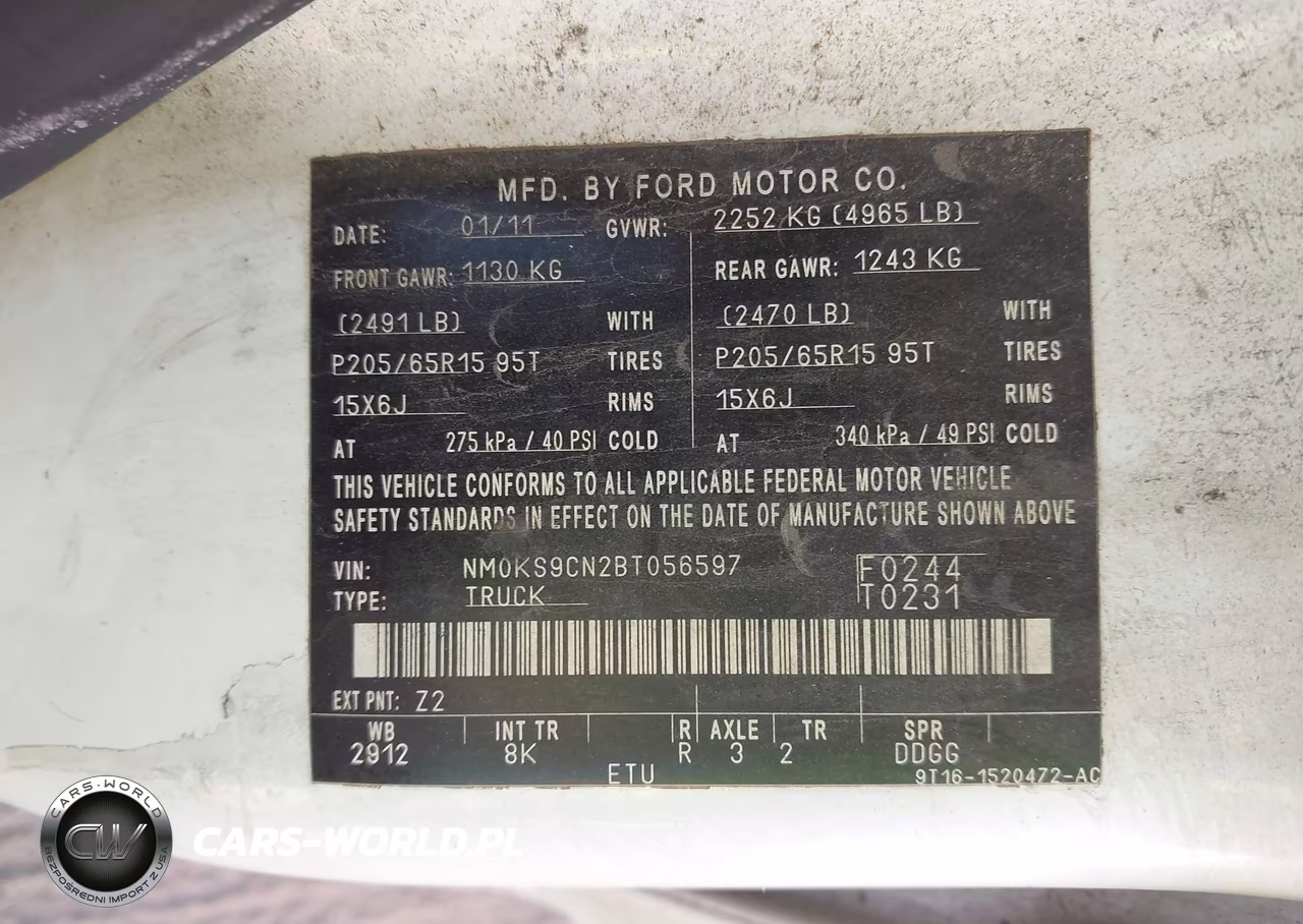 2011 Ford Transit Connect Xlt Premium VIN:NM0KS9CN2BT056597 - 9