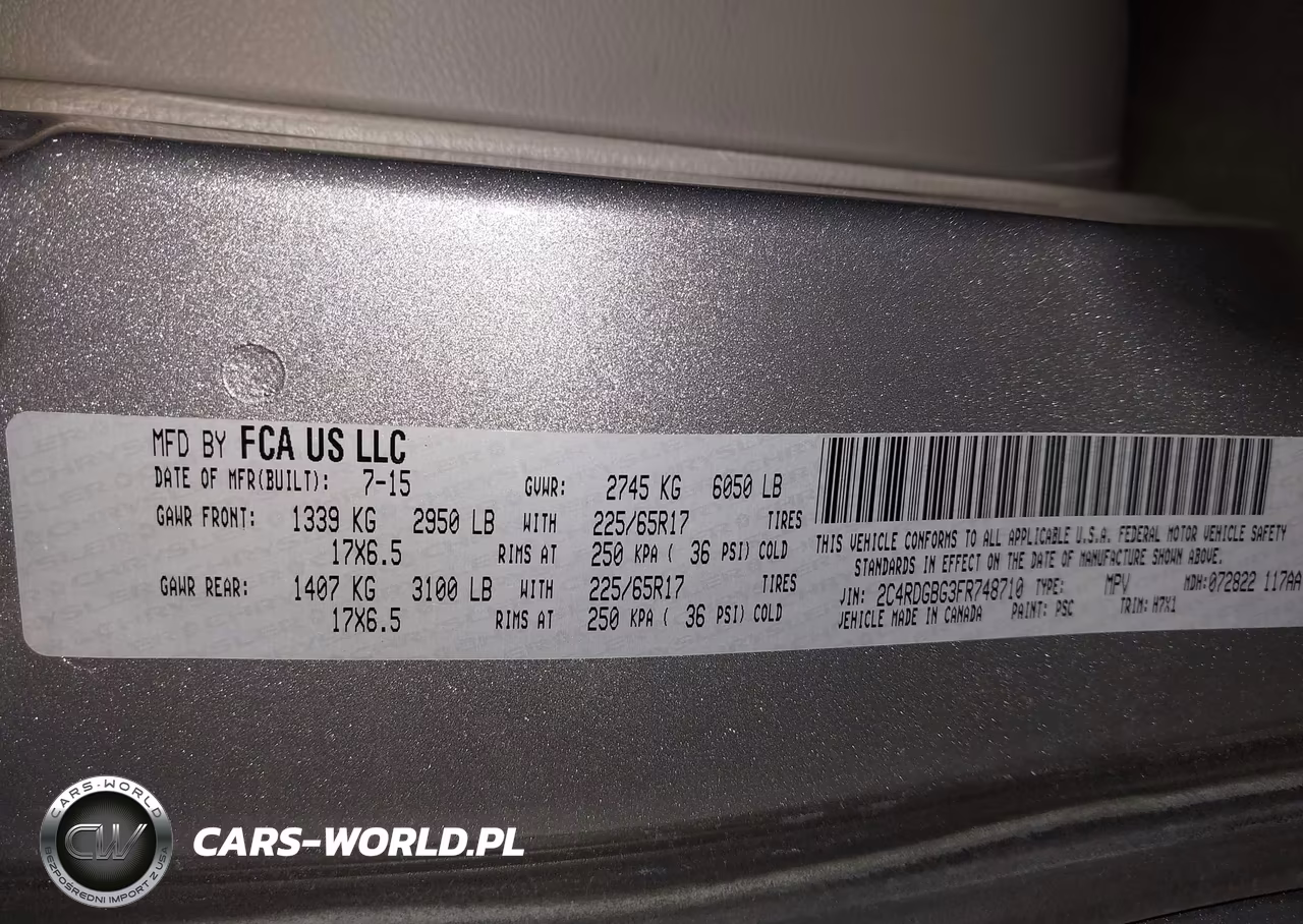 2015 Dodge Grand Caravan Se VIN:2C4RDGBG3FR748710 - 9