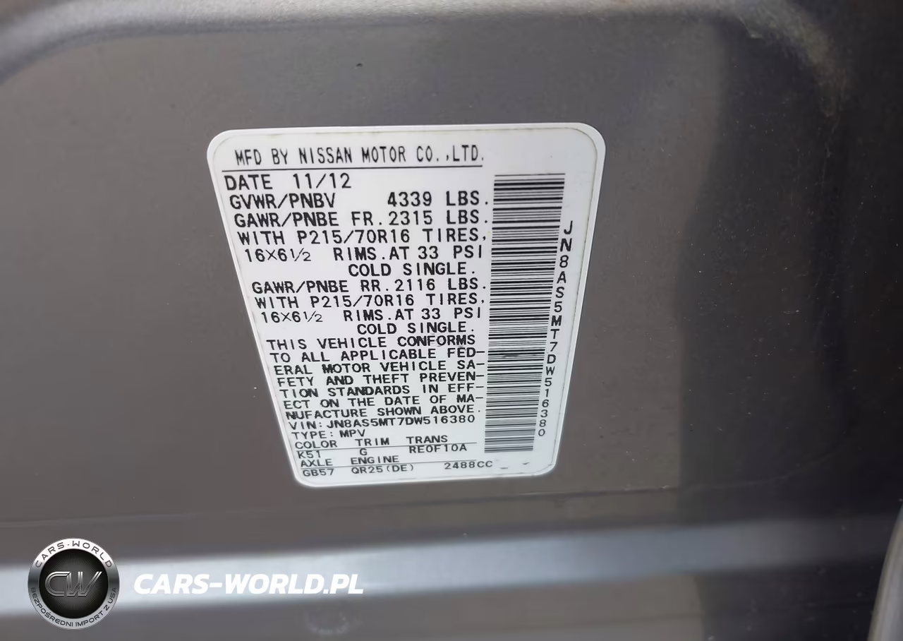 2013 Nissan Rogue S VIN:JN8AS5MT7DW516380 - 9