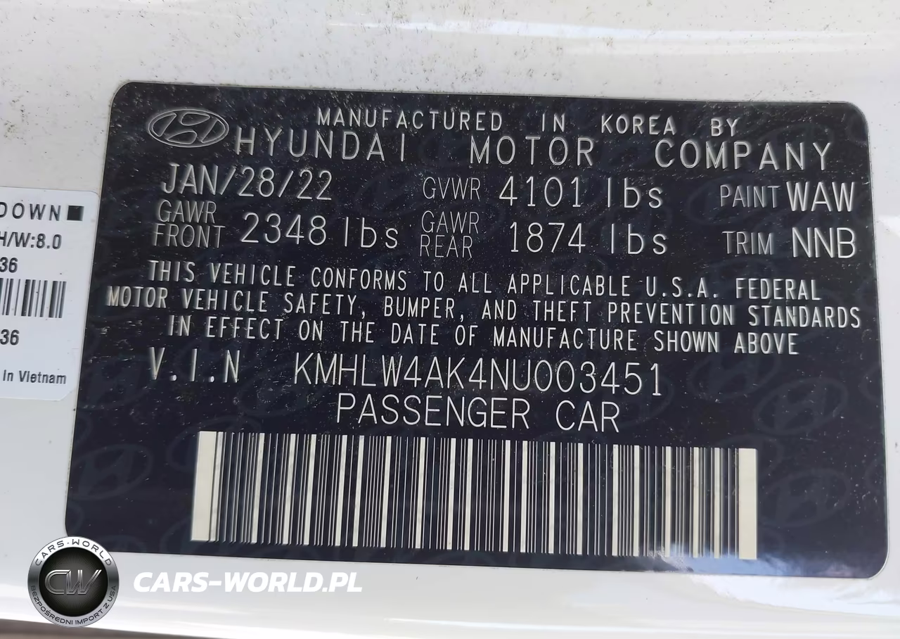 2022 Hyundai Elantra N VIN:KMHLW4AK4NU003451 - 9