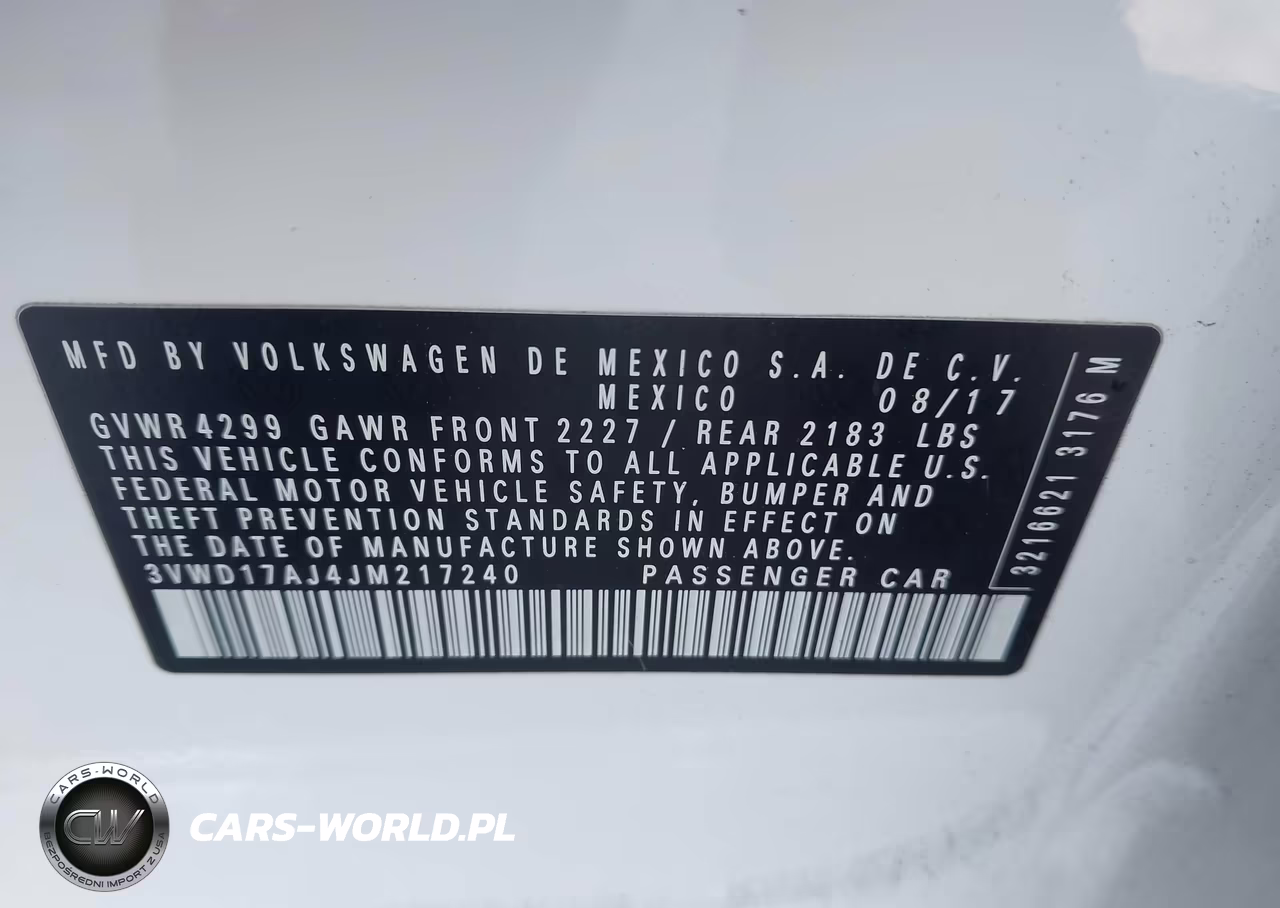 2018 Volkswagen Jetta 1.8T Se Sport VIN:3VWD17AJ4JM217240 - 9