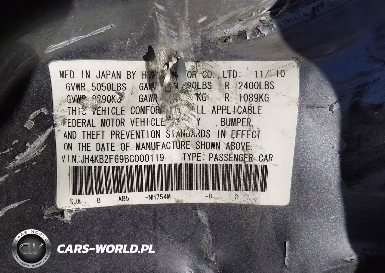 2011 Acura Rl 3.7 VIN:JH4KB2F69BC000119 - 9